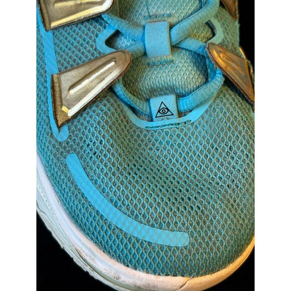 Nike x Kyrie His Legacy Teal Blue & Gold Horus Men's Size 10.5 DA7567-991 - Picture 8 of 12